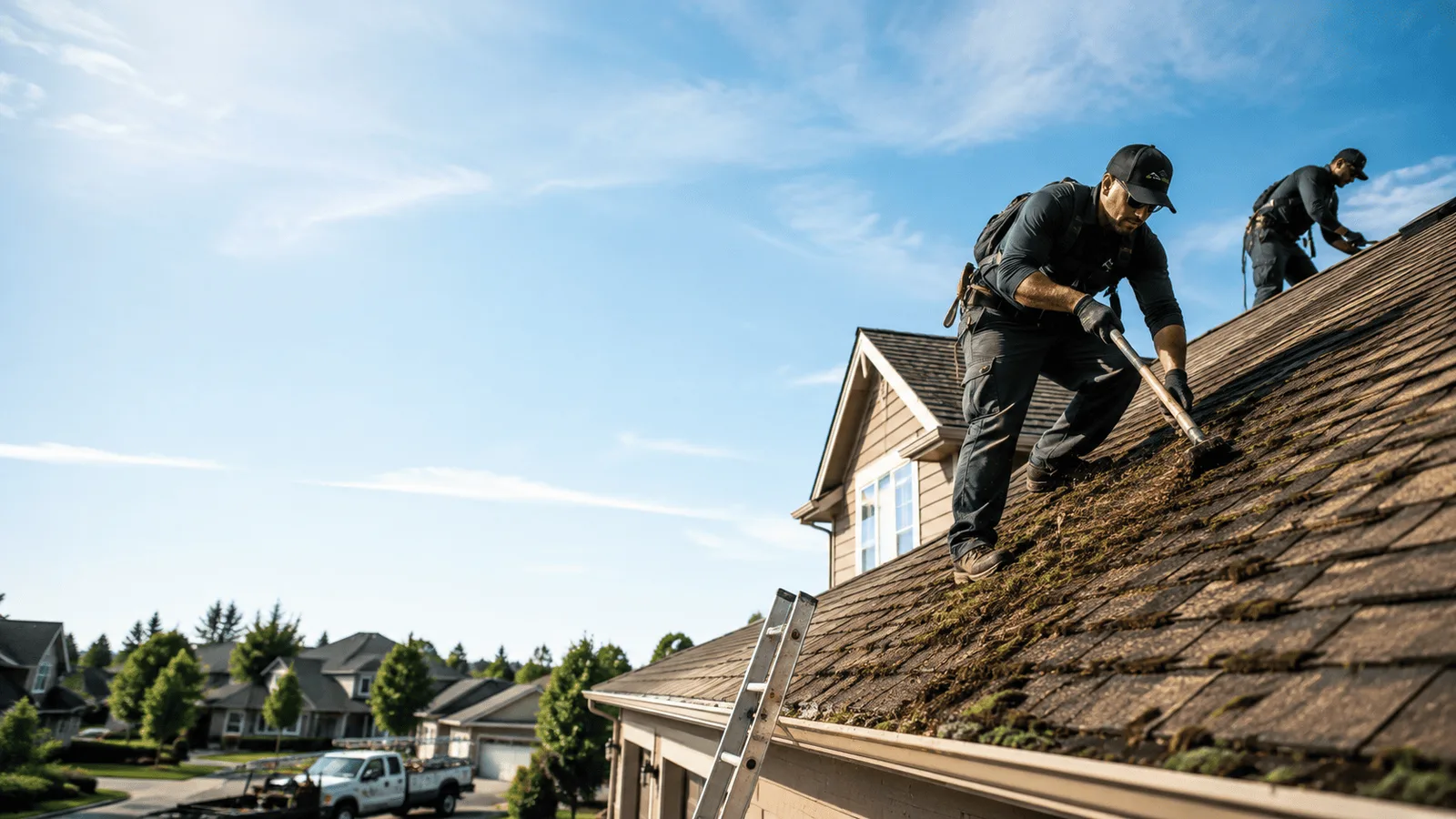 Roof Moss Removal in Kinross, MI near me